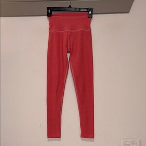 Beyond Yoga Spacedye Caught in the Midi High Waisted Leggings Coral Glow XXS EUC